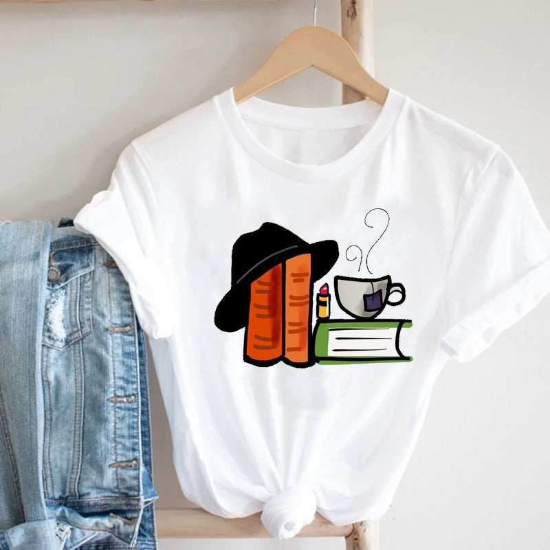 Women'S Short Sleeve T-Shirt With Butterfly Print
