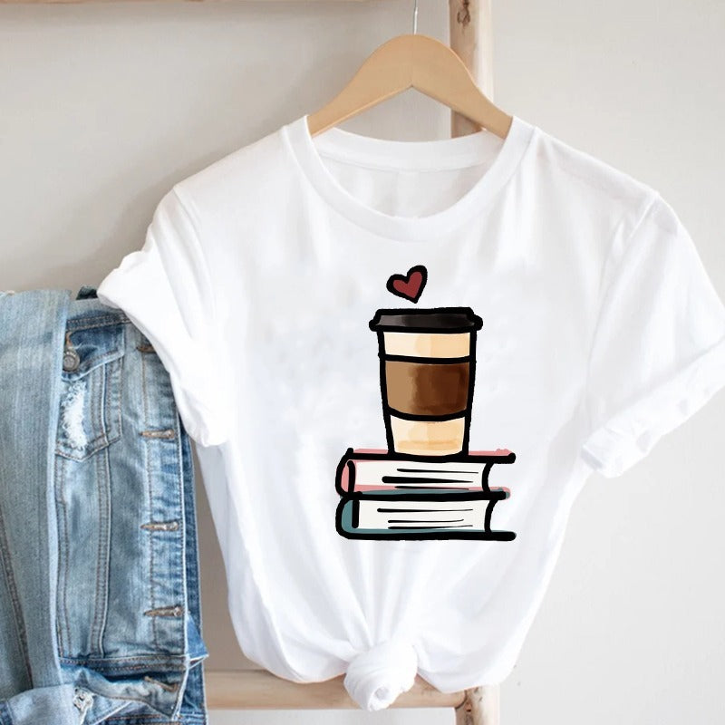 Women'S Short Sleeve T-Shirt With Butterfly Print