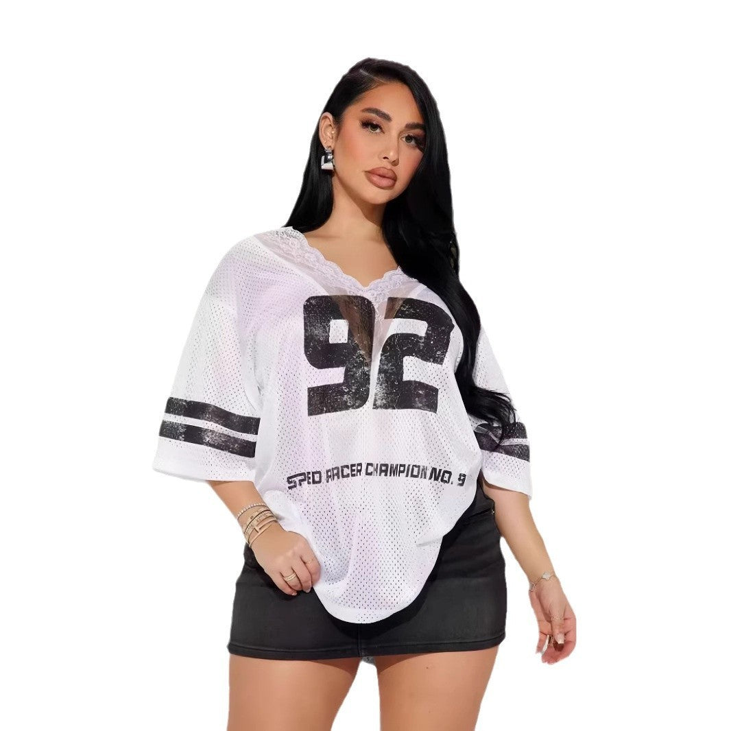 Women's Fashion Casual All-match Short-sleeved Top