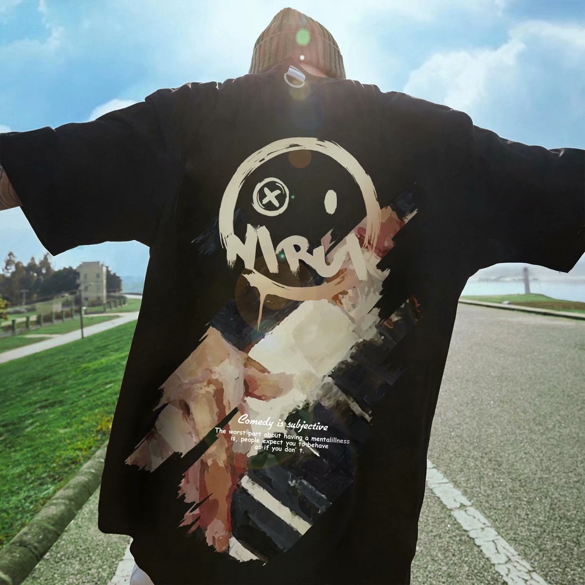 Men's Fashion Bear Short-sleeved T-shirt