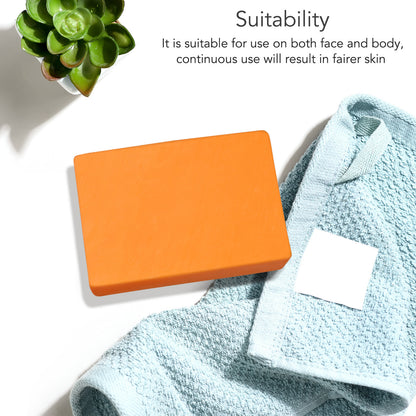 Papaya Kojic Acid Soap Deep Cleansing Softening Cuticle Fading Melanin Acne Brightening Skin Color