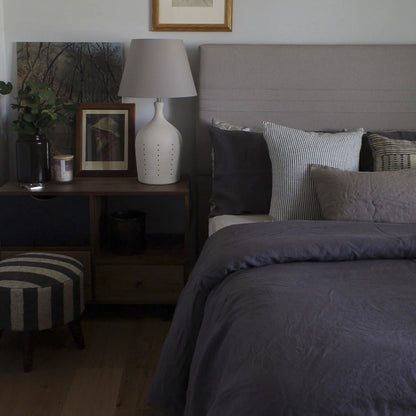 Washed Pure Linen Bed Sheet Quilt Cover Four-piece Set