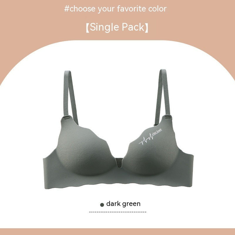 Seamless Lingerie For Women With No Steel Rings And Small Breasts Gathered Together