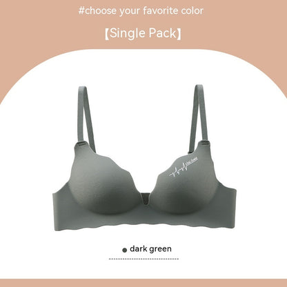 Seamless Lingerie For Women With No Steel Rings And Small Breasts Gathered Together