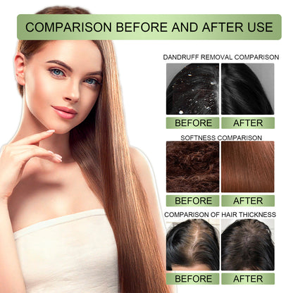 Herbal Dense Hair Oil Solid Anti-drop Strong Scalp Repair Soft And Smooth