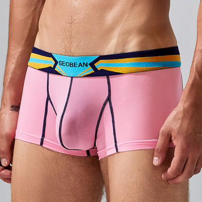 Men's Ice Silk Thin Printed Underwear