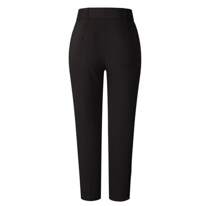 High waist casual trousers