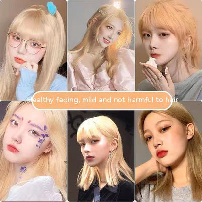 Ammonia-free Hair Color Paste Monochrome Paste Cover White Hair Multi-segment Color One-step Black Tea Gray Blue Black Hair Dye