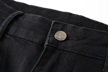 Color Print Black White Trousers Skull Graffiti