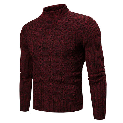 Men's Fashion Trend Twisted Long-Sleeved Sweater Casual Sports Sweater