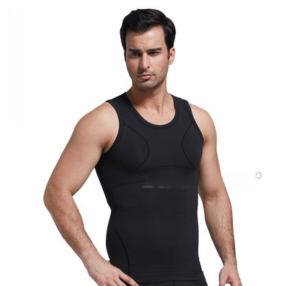 Body Shaping Bamboo Carbon UV-resistant Men's Vest