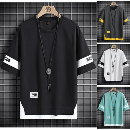 Men's New Ins Tide Brand Loose Short-sleeved T-shirt