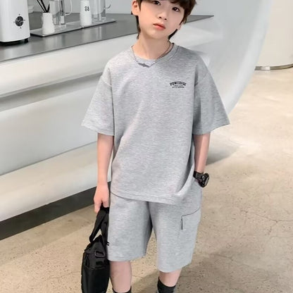 Children's Sports Summer Casual Short Sleeve Suit