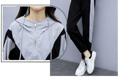 Autumn And Winter New Fat MM Loose Two-piece Suit