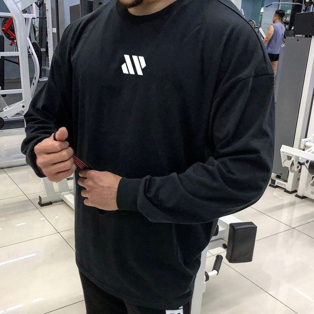 Fitness Exercise Leisure Training Loose Elastic Long Sleeve T-shirt