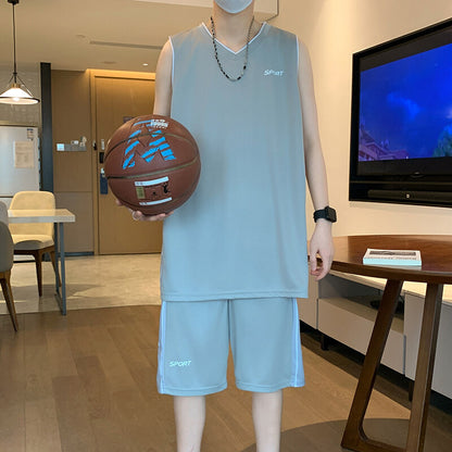 Basketball Wear Short Sleeve Vest Leisure Sports Suit
