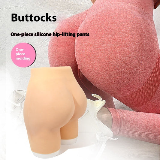 Open-end Sexy Raised Buttocks Silicone Padded Panties