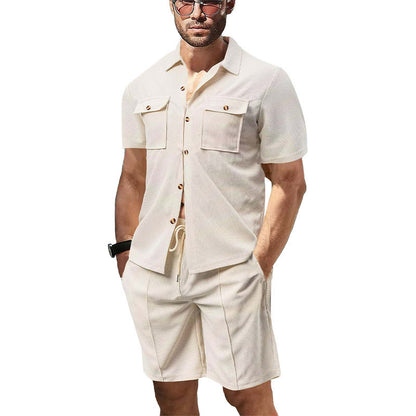 Men's Summer American Leisure Cargo Shirt