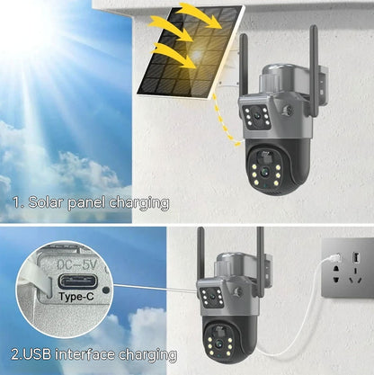 Solar Surveillance Camera Mobile Phone Remote HD Night Vision