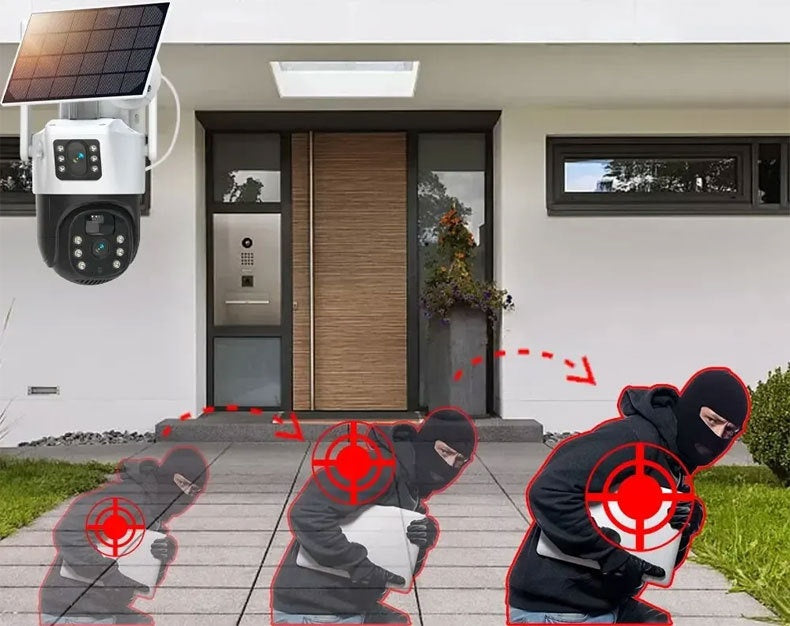 Solar Surveillance Camera Mobile Phone Remote HD Night Vision