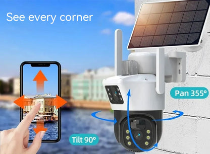 Solar Surveillance Camera Mobile Phone Remote HD Night Vision