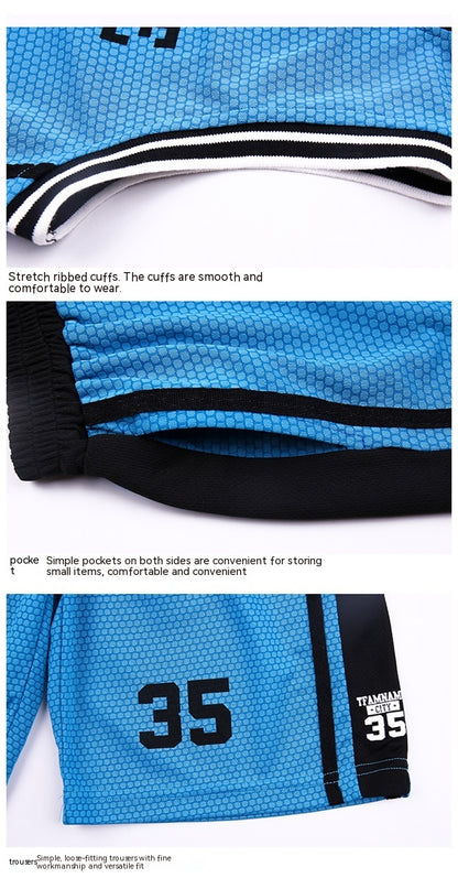 Sleeveless Two-piece Suit Quick-drying Children Older Boy Polo Shirt Suit