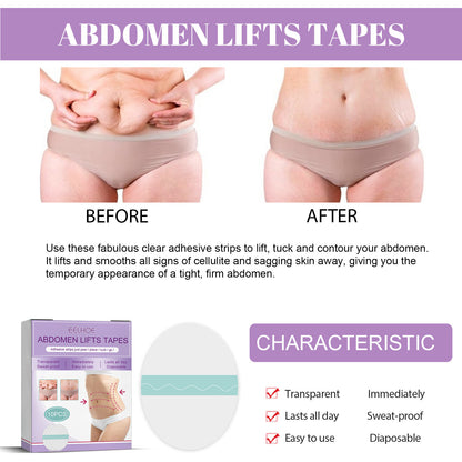 Eelhoe Abdomen Lifting Tapes Belly Pad Anti Wrinkle Remover Skin Care Easy To Use