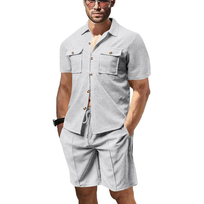 Men's Summer American Leisure Cargo Shirt