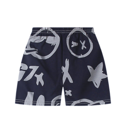 Children's New Summer Printed Shorts Lightweight Breathable