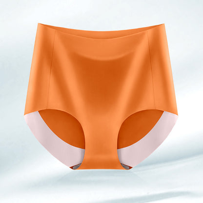High Waist Seamless Breathable Cotton Antibacterial Women's Panties
