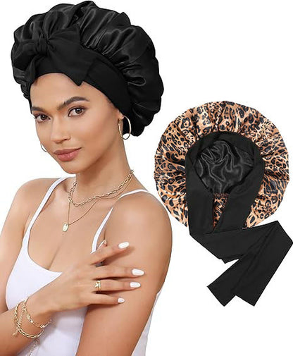 Double-layer Satin Ribbon Bowknot Artificial Silk Beauty Toupee