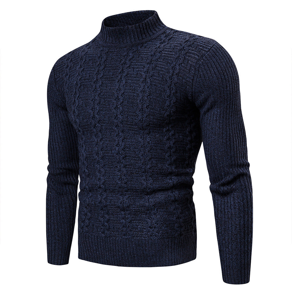 Men's Fashion Trend Twisted Long-Sleeved Sweater Casual Sports Sweater