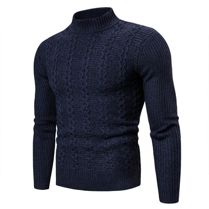 Men's Fashion Trend Twisted Long-Sleeved Sweater Casual Sports Sweater