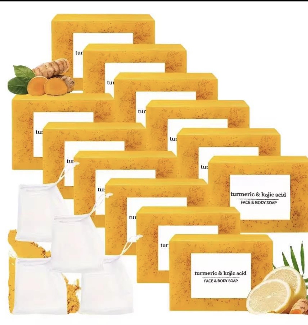 Turmeric Soap Lemon Soap Kojic Acid Soap Ginger Handmade Cold Process