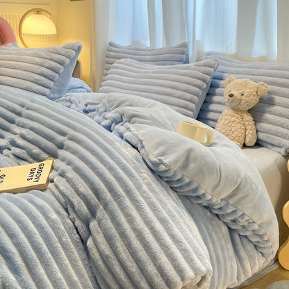 High-end Dehaired Angora Milk Fiber Bed Thickened Blanket