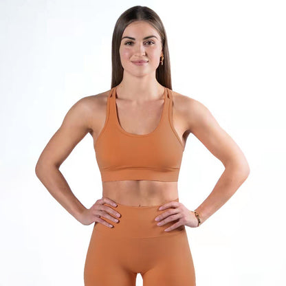 Vest Women's Shockproof High Strength Integrated Underwear Shorts Fitness Yoga Set