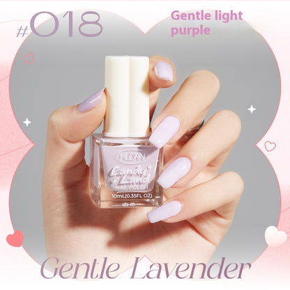 Four-leaf Clover Cover Nail Polish Water-based Baking-free Quick-drying Long Lasting And Does Not Fade Candy Paradise Nail Polish