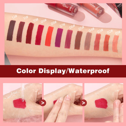 Matte Finish No Stain On Cup Lip Lacquer Waterproof