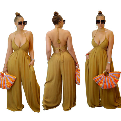 Women's Fashionable Personalized Bra Jumpsuit
