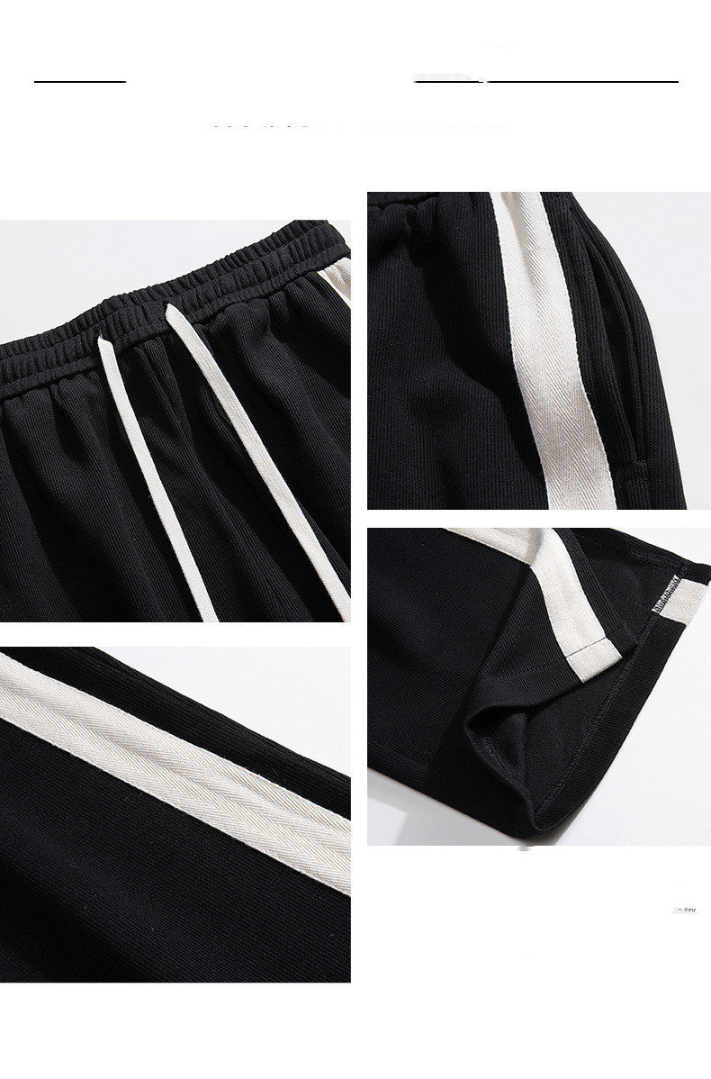 Men's Spring And Autumn Straight Leg Wide Leg Mop Pants