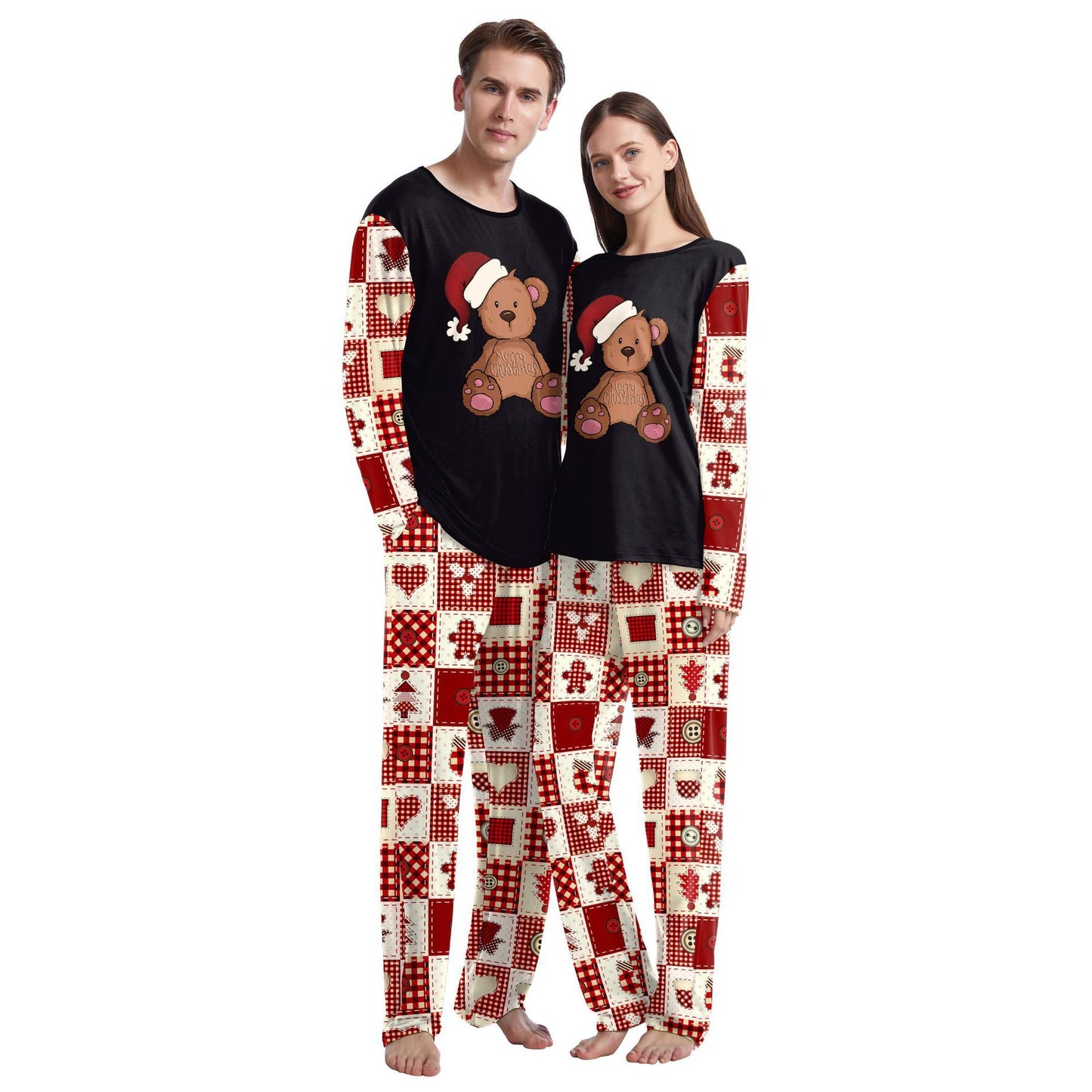 Men's And Women's Homewear Digital Couple Suit