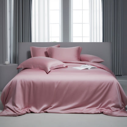 New Lyocell Lanjing Tencel Solid Color Series Summer Ice Silk Single Bed Sheet Quilt Cover