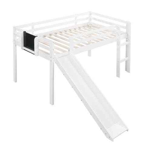 Double Layered Loft Bed With Slide