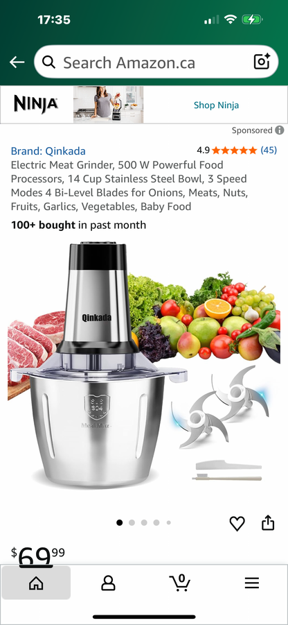 Household Electric Meat Grinder Kitchen High Power