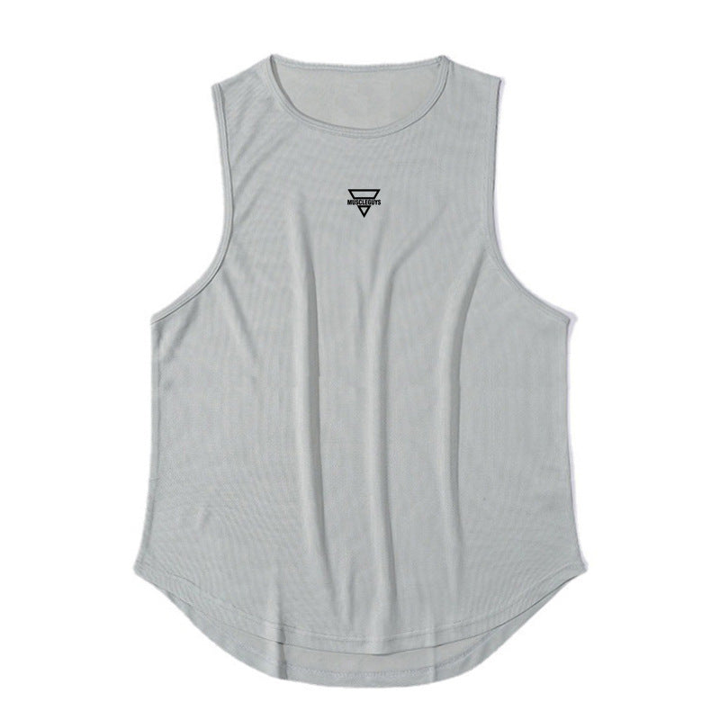 Muscle Men's Fitness Sports Vest Breathable Stretch Mesh