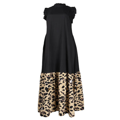 European And American Large Print Dress