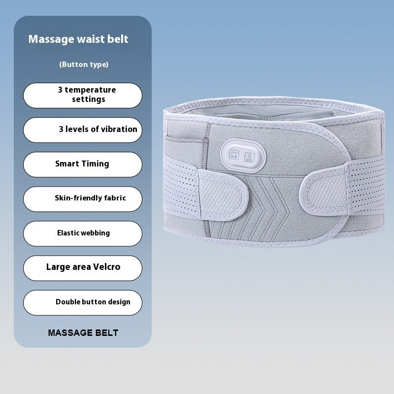 Massage Belt Vibration Hot Compress Waist And Back Massage Instrument