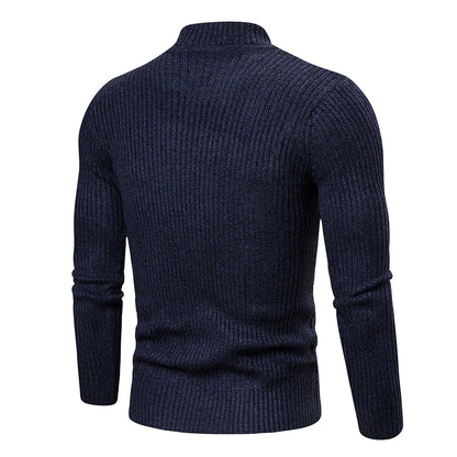 Men's Fashion Trend Twisted Long-Sleeved Sweater Casual Sports Sweater