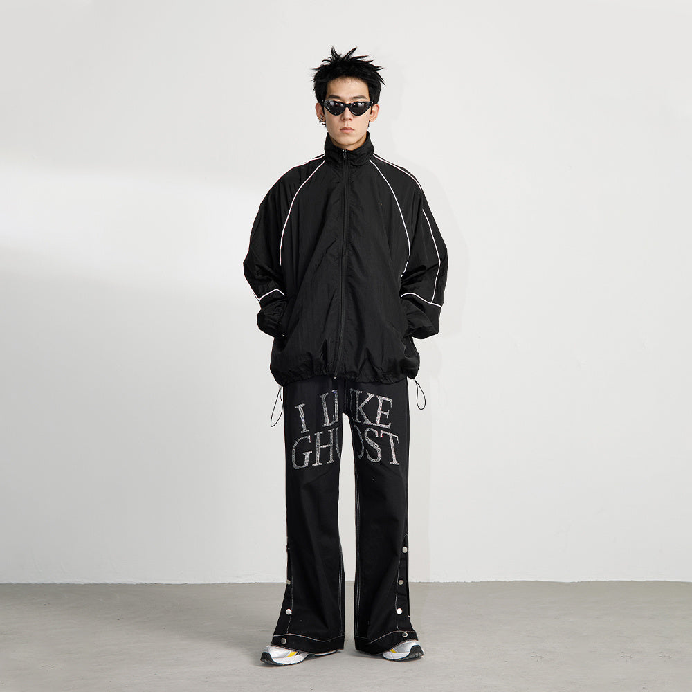 Retro Flared Trousers Men And Women Hip Hop Hipster Casual Pants