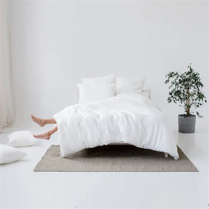 Minimalist Nordic Style Linen Four Piece Set